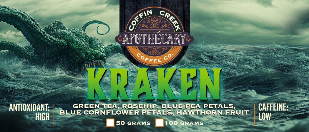 Coffin Creek Coffee - Wholesale Loose Tea - Kraken - Flavored Green Tea2