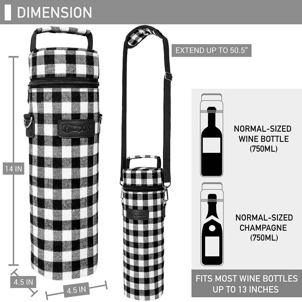 OPUX - Wholesale Wine Tote - 1 Bottle Wine Carrier Bag14