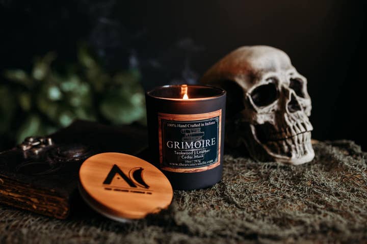 The Arcane Candle - Wholesale Jar/Filled Candle - Grimoire0
