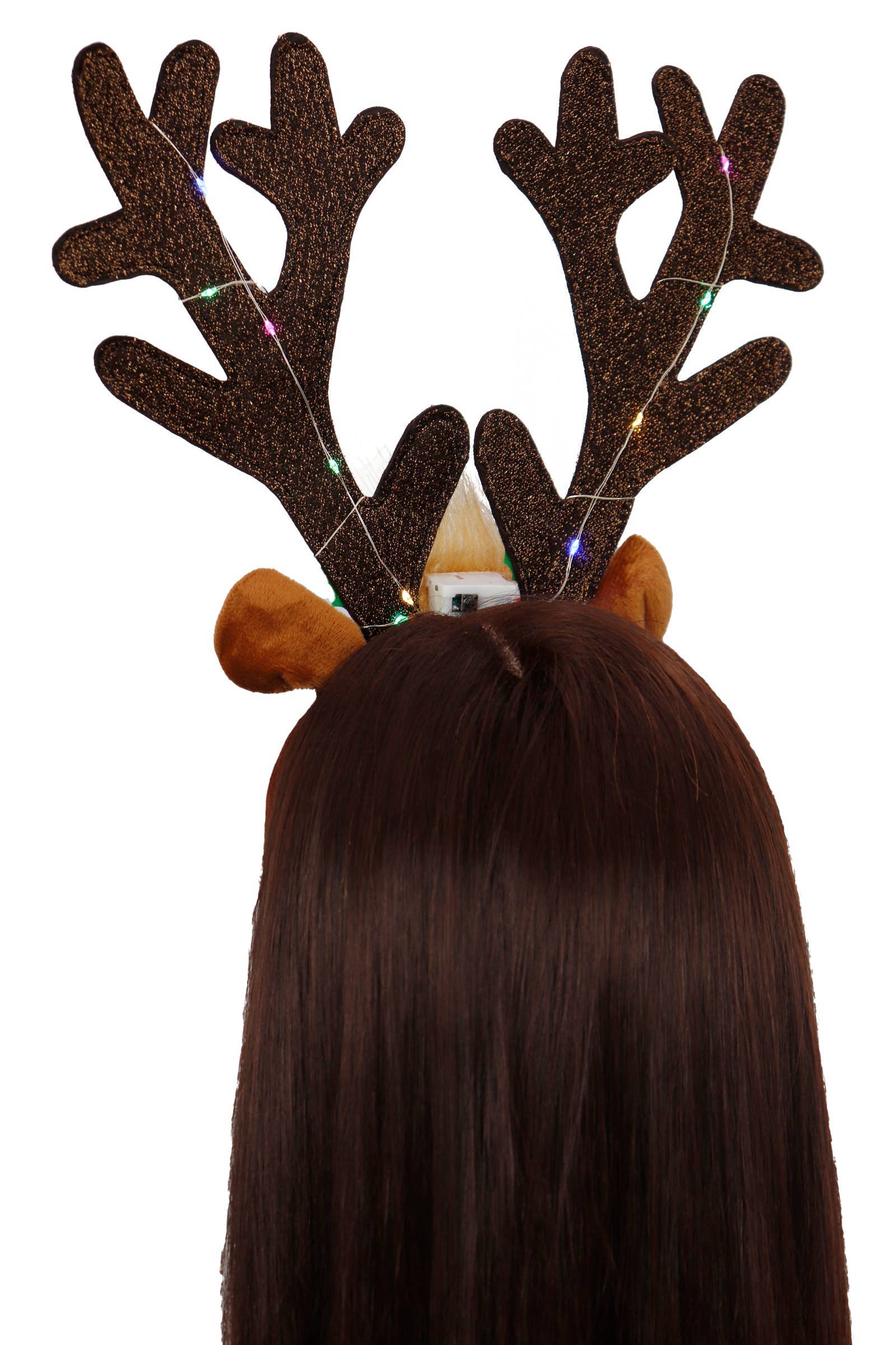 ASSORTED Oversized Reindeer Antler Led Light-up Hairband for wholesale on Faire3