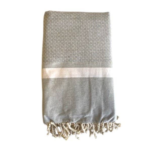 Bouquet gray bedspread throw 2x3m for wholesale by SoBeach