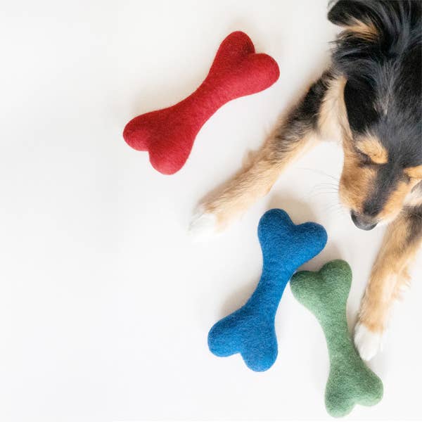 MODERNBEAST - Vente Jouet à mâcher – chien - Jouet pour chien en laine WINTER WOOLBONE3