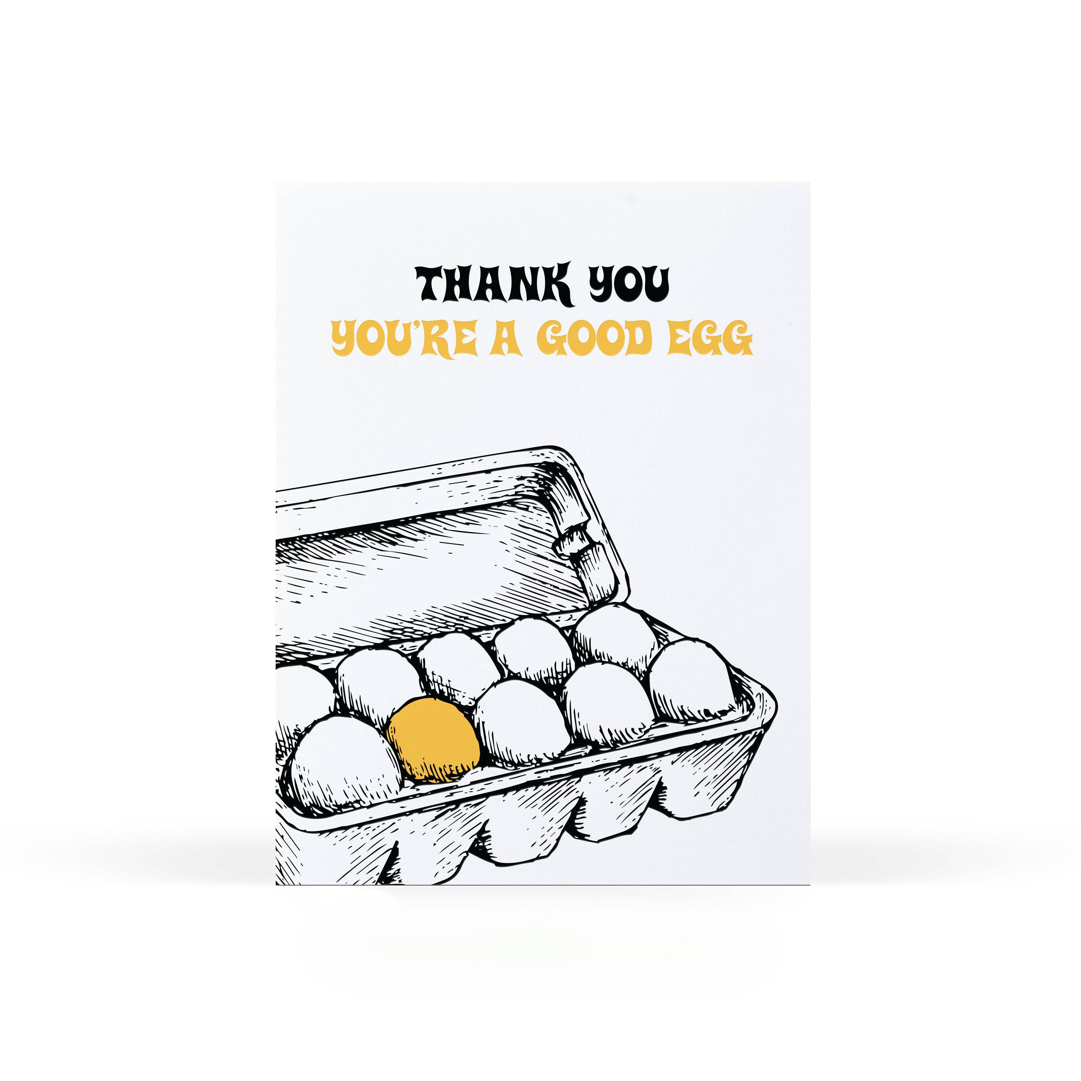 Sweet Bippy Press - Wholesale Thank You Card - Thank You Good Egg