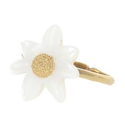 De bloemen van het moment-Marguerite verstelbare ring kleine bloem voor wholesale door Franck Herval