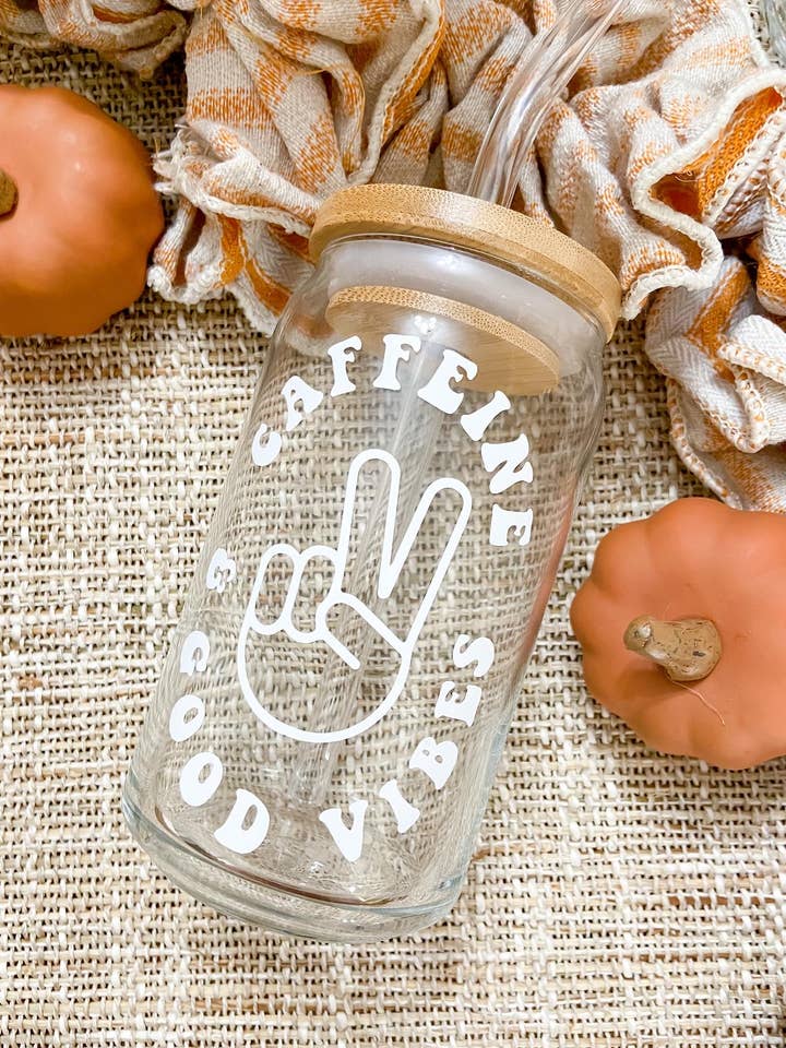 Iced coffee glass; beer can glass; Libby glass for wholesale by LovealwaysDesignsUS