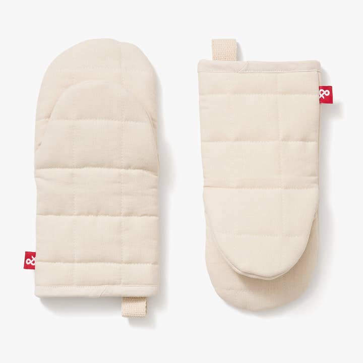 The Oven Mitts - Oat White for wholesale by Hedley & Bennett