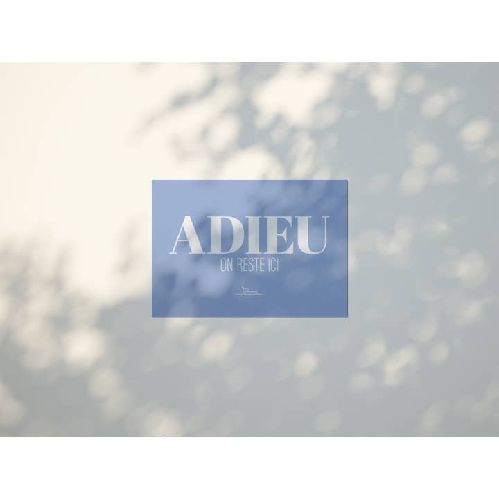 Le shop de Bulma - Wholesale Postcard - "Vacation" Card: Goodbye we're staying here (with envelope)4