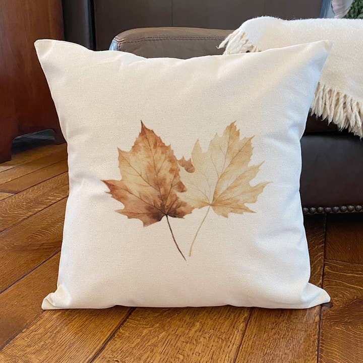 Maple Leaves - Almohada cuadrada de otoño para venta al por mayor de North & Pine