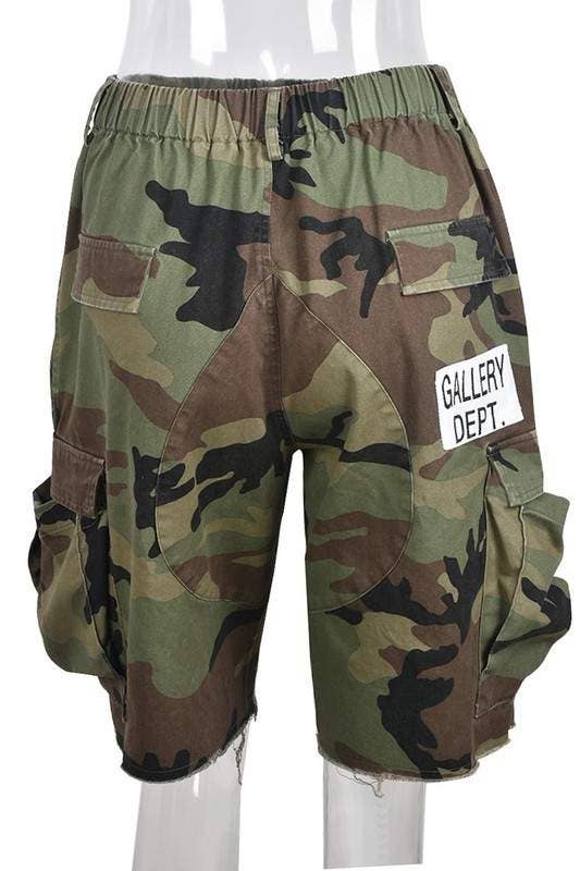 CAMO camouflage knee high shorts for wholesale on Faire5