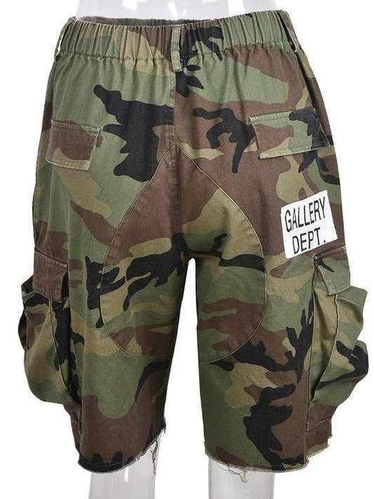 CAMO camouflage knee high shorts for wholesale on Faire5