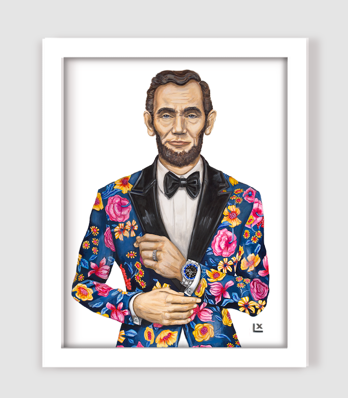 LX Artworks – Impressão artística por atacado – Forever Friday Abe (Abraham Lincoln) Impressão em papel8