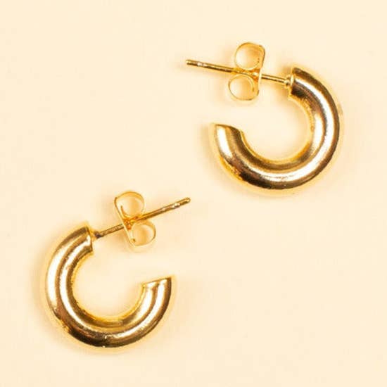 Carmel Tiny Bold Hoop for wholesale by Jill Michael Jewelry