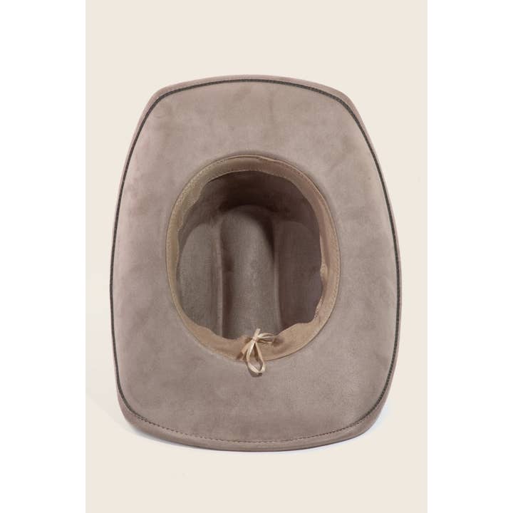 Anarchy Street - Vente Chapeau en feutre - femme - Chapeau de cowboy western avec ceinture concho à clous turquoise3