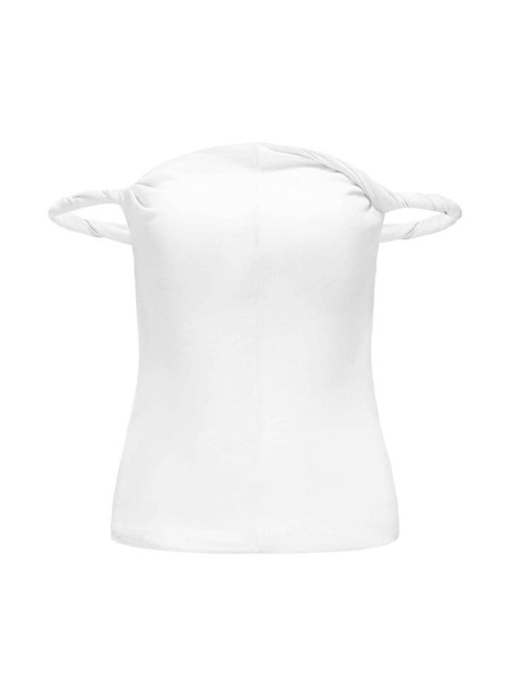 Rebecca Rope Off The Shoulder Top - White for wholesale on Faire3