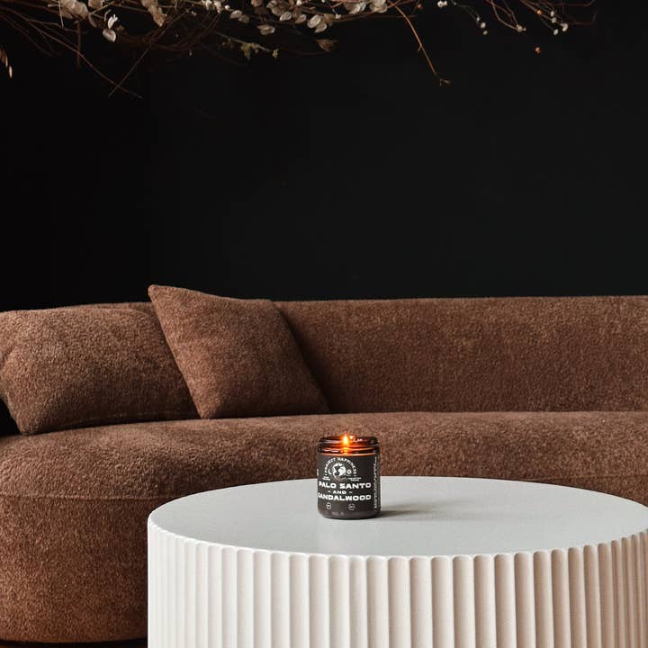 Project Happiness Candle Co. - Wholesale Jar/Filled Candle - Palo Santo and Sandalwood Soy Candle - 8oz10