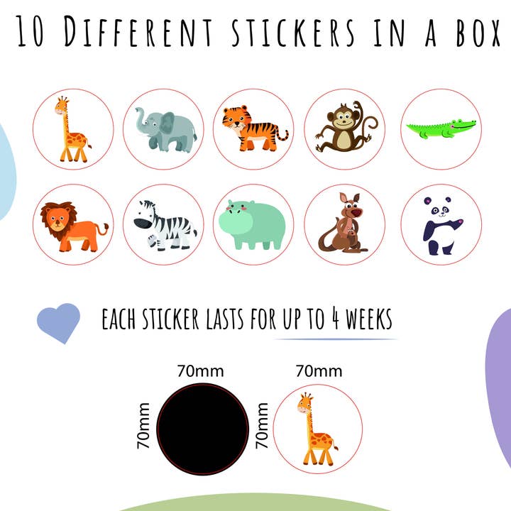 Kluzoo - Wholesale Sticker - Kids & Baby - Hello Potty! - 10 Magic stickers for potty training