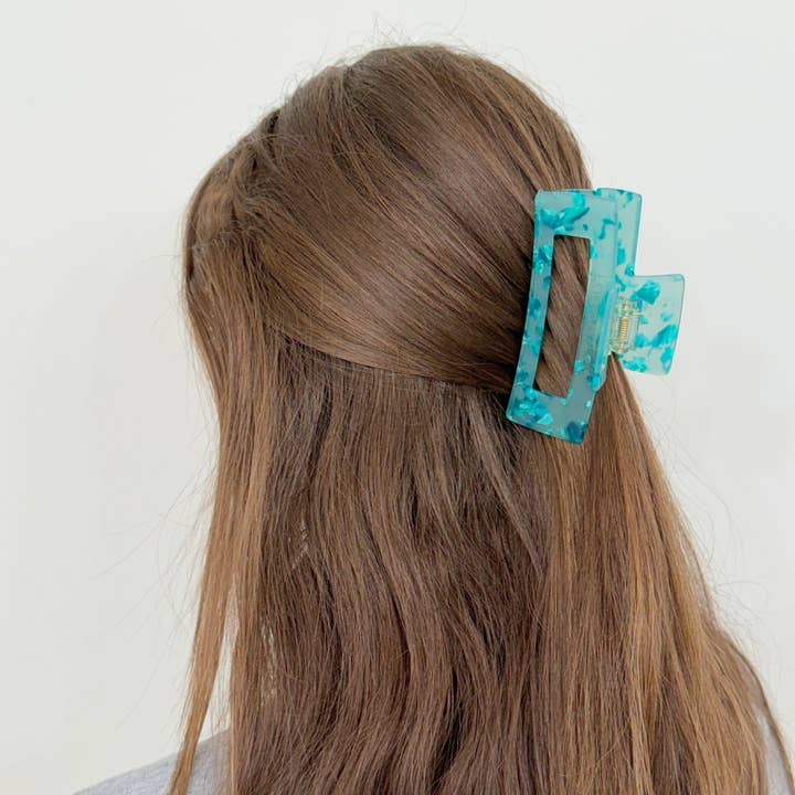 Love Attack - Wholesale Hair Clip - Women's - Aven Speckle Minimalist Cellulose Acetate Hair Claw Clips5