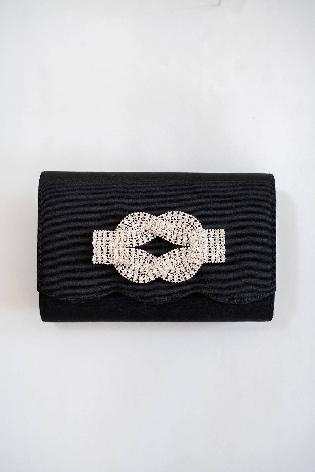 Lisi Lerch - Wholesale Clutch - Dames - Ruby Geschulpt - Faille Zwart - WS10