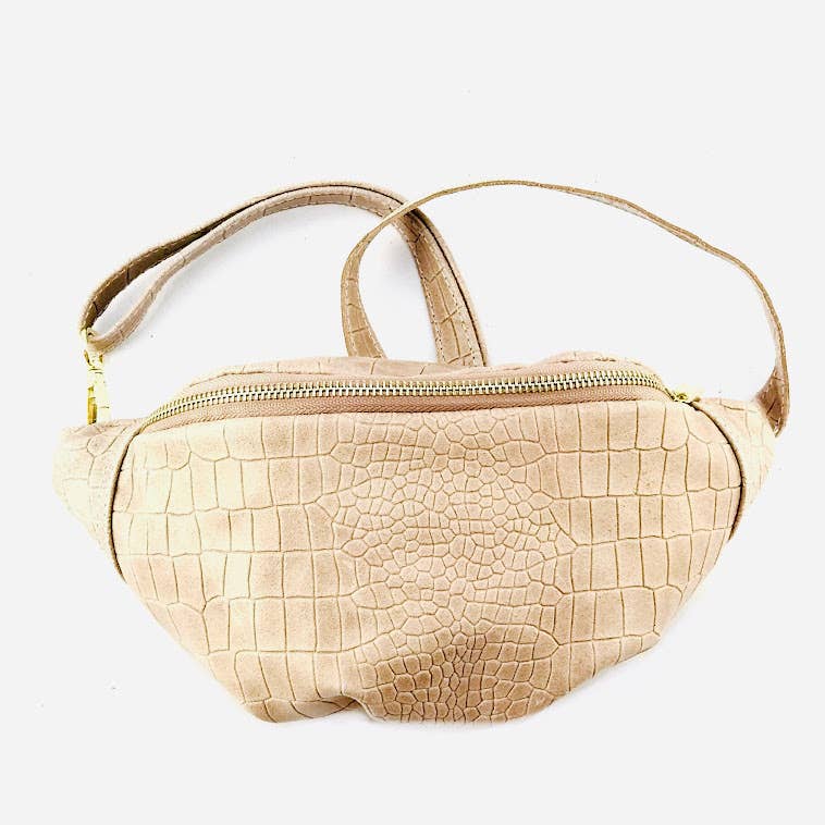 MILANO AMOUR - Wholesale Belt Bag - Women's - BASIKO MAT CROCO FANNY PACK4