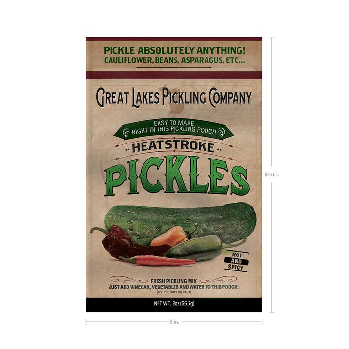 Great Lakes Pickling Company LLC - Wholesale Pickled Vegetables - Heatstroke Easy-to-Make Pickling Pouch2
