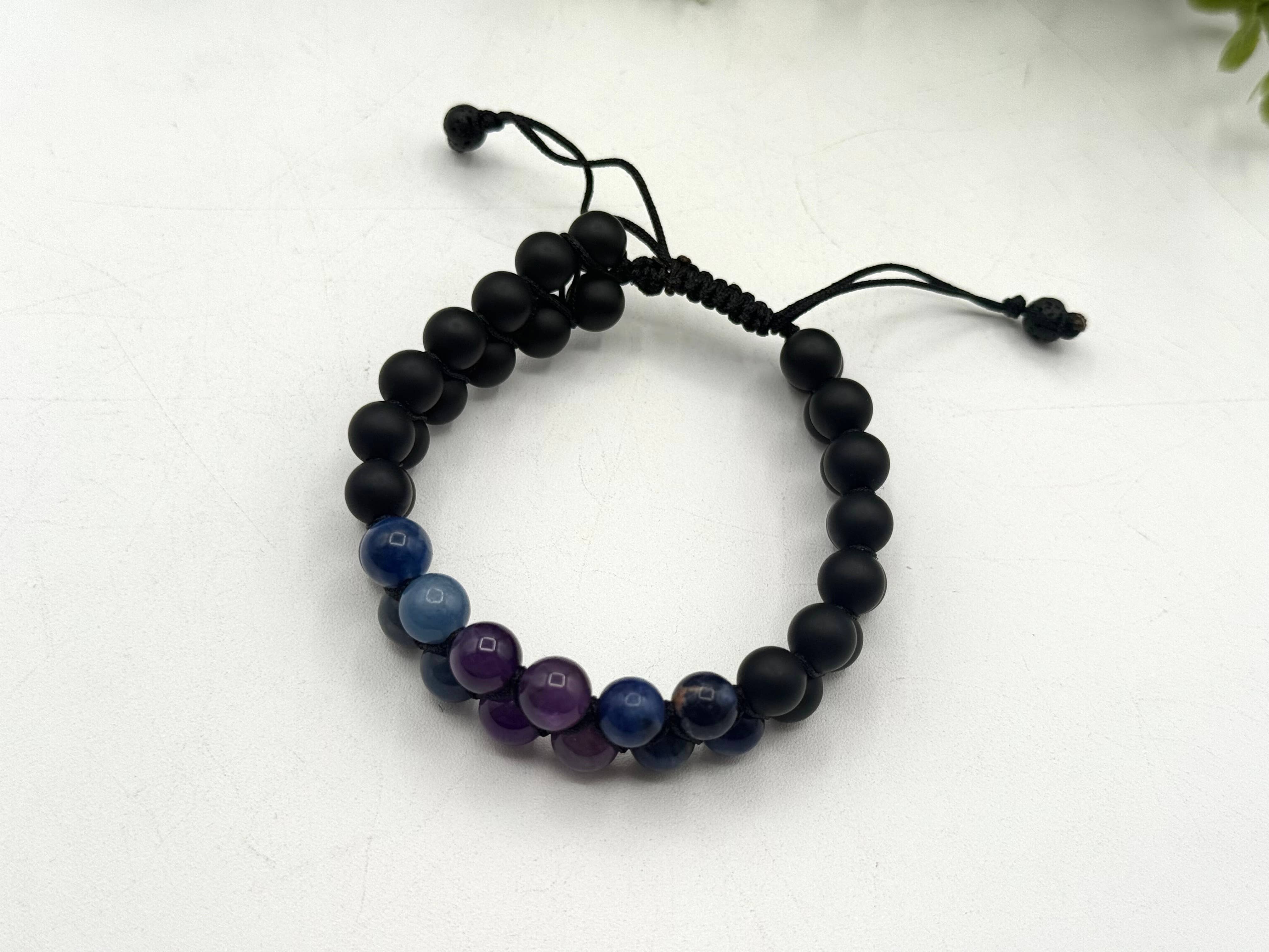 Meraki Gemstones - Wholesale Beaded Bracelet - Anxiety Relief/Support Adjustable Bracelet 8"-9.5"L   2