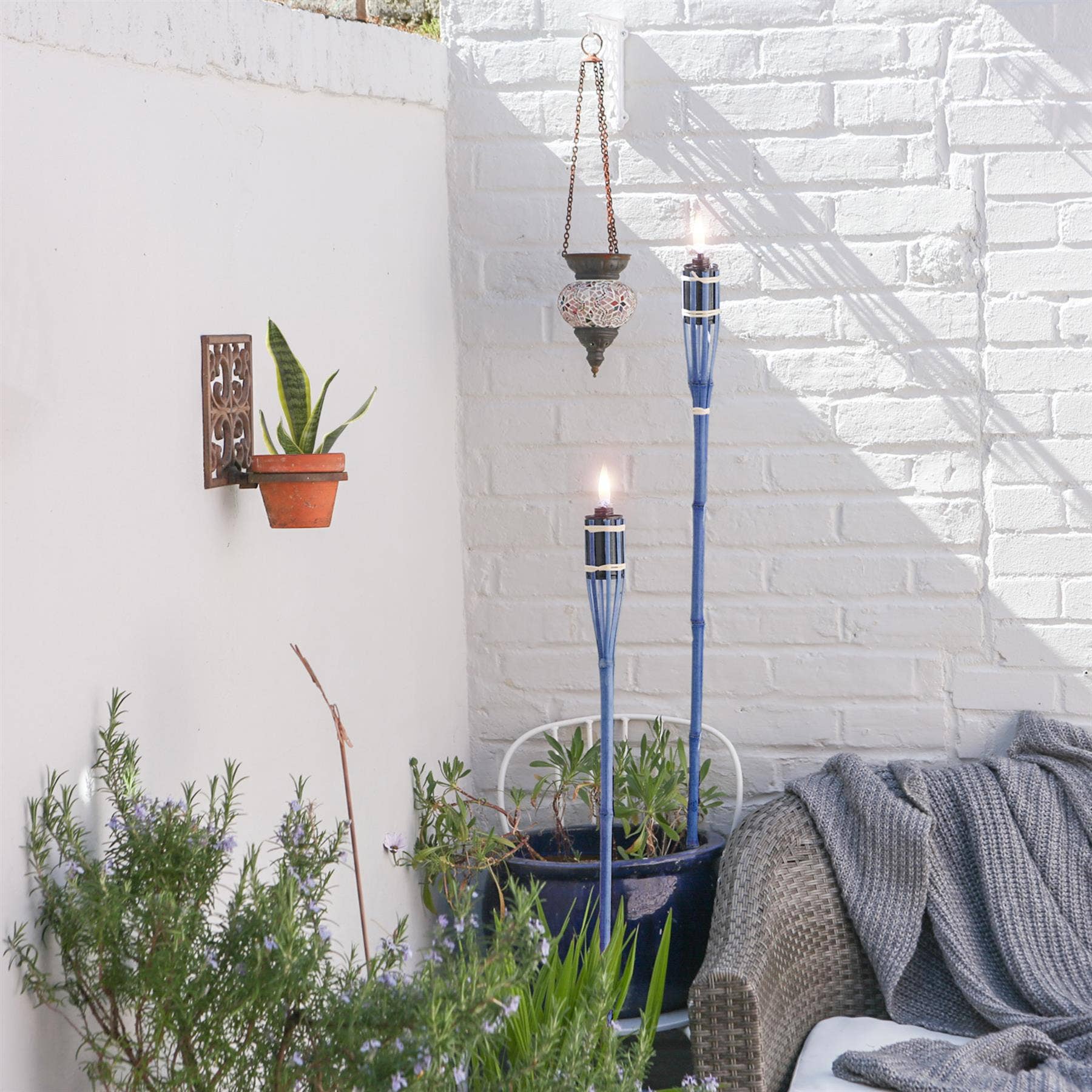 Rinkit Ltd - Wholesale Jar/Filled Candle - Harbour Housewares Bamboo Garden Tiki Torch - Natural9