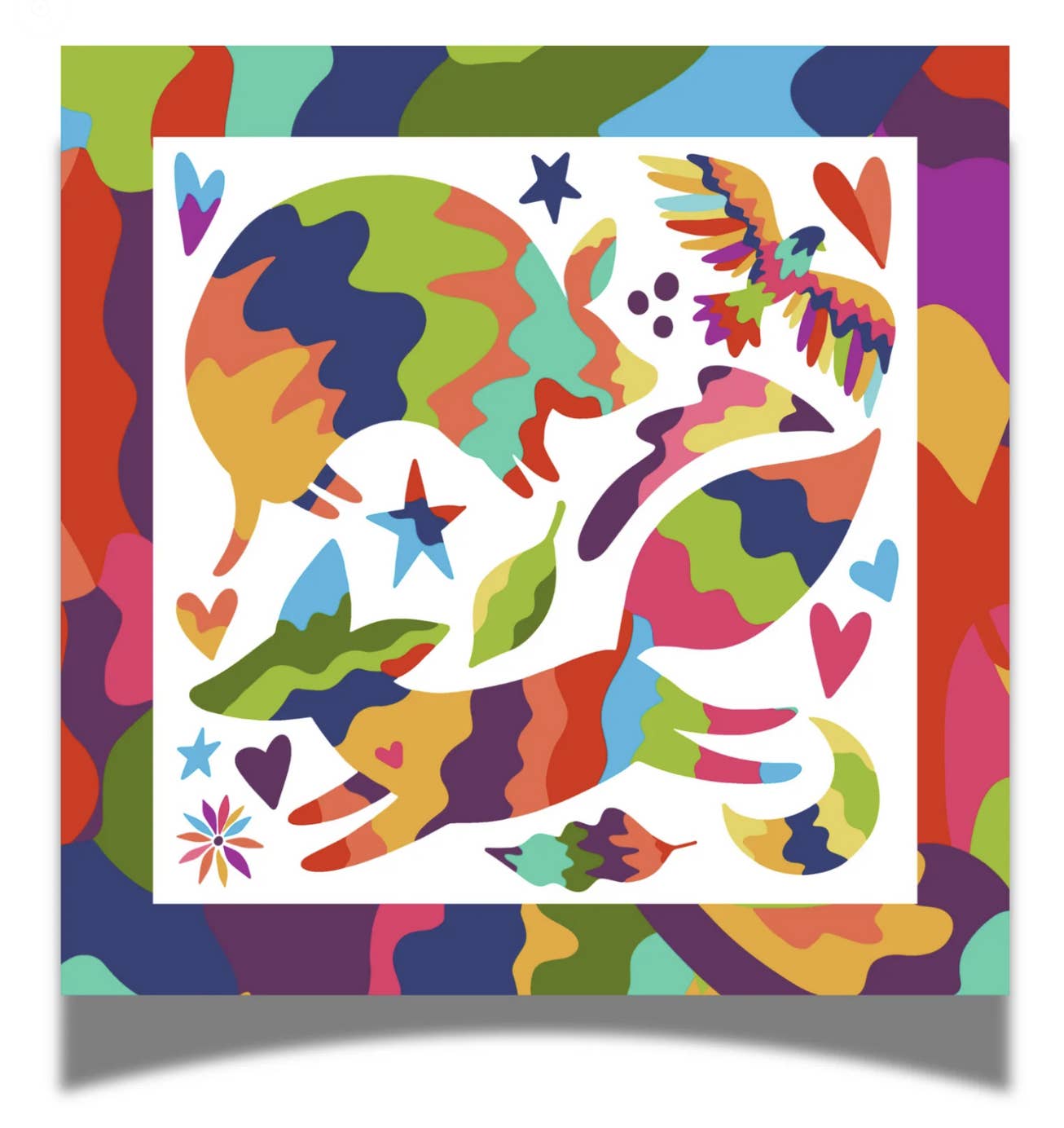 Fabuplates - Wholesale Disposable napkin - Joyful Otomi 24ct Cocktail Napkin Separates (3ply)
