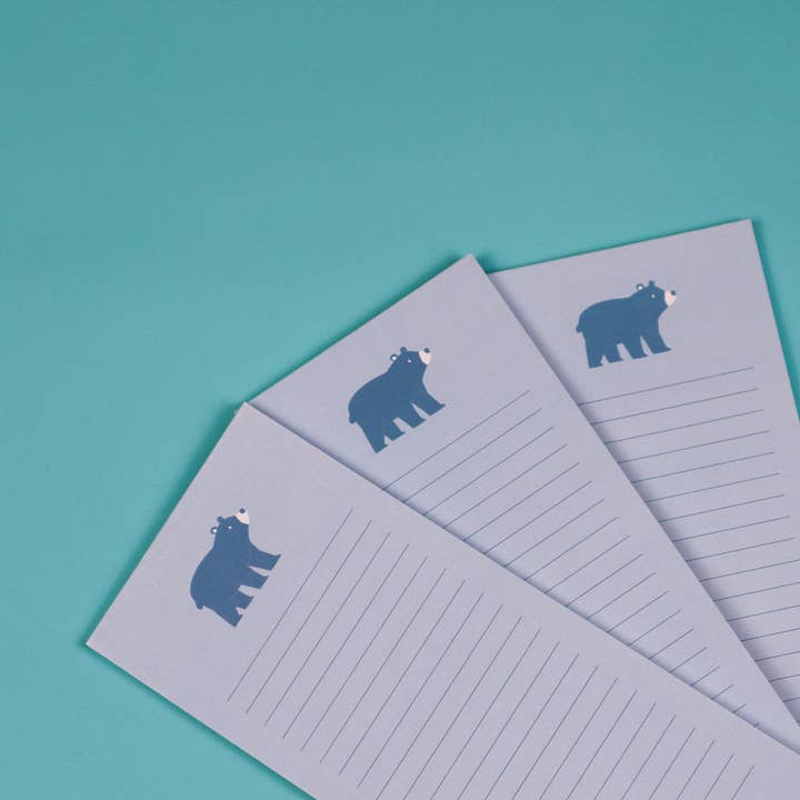 Notepad - Bear Blue for wholesale by Wildly Supply Co.