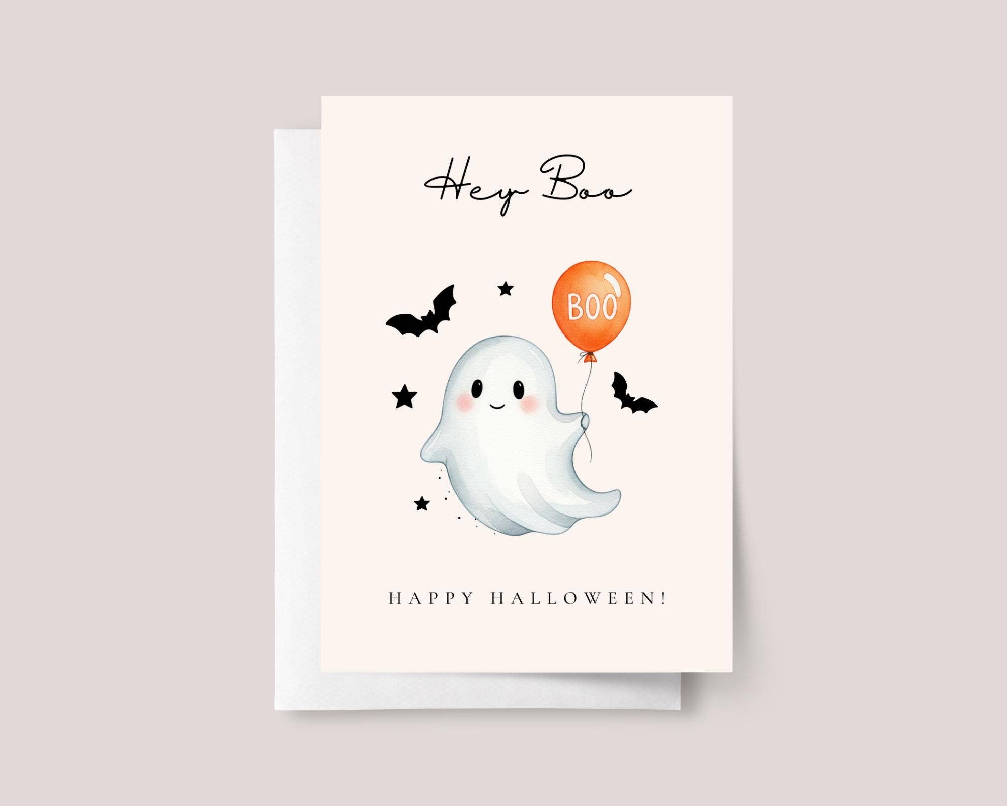 Design Sprinkles - Wholesale Halloween Card - Halloween Card for Grandchild with Cute Ghost