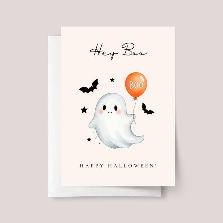 Design Sprinkles - Wholesale Halloween Card - Halloween Card for Grandchild with Cute Ghost0