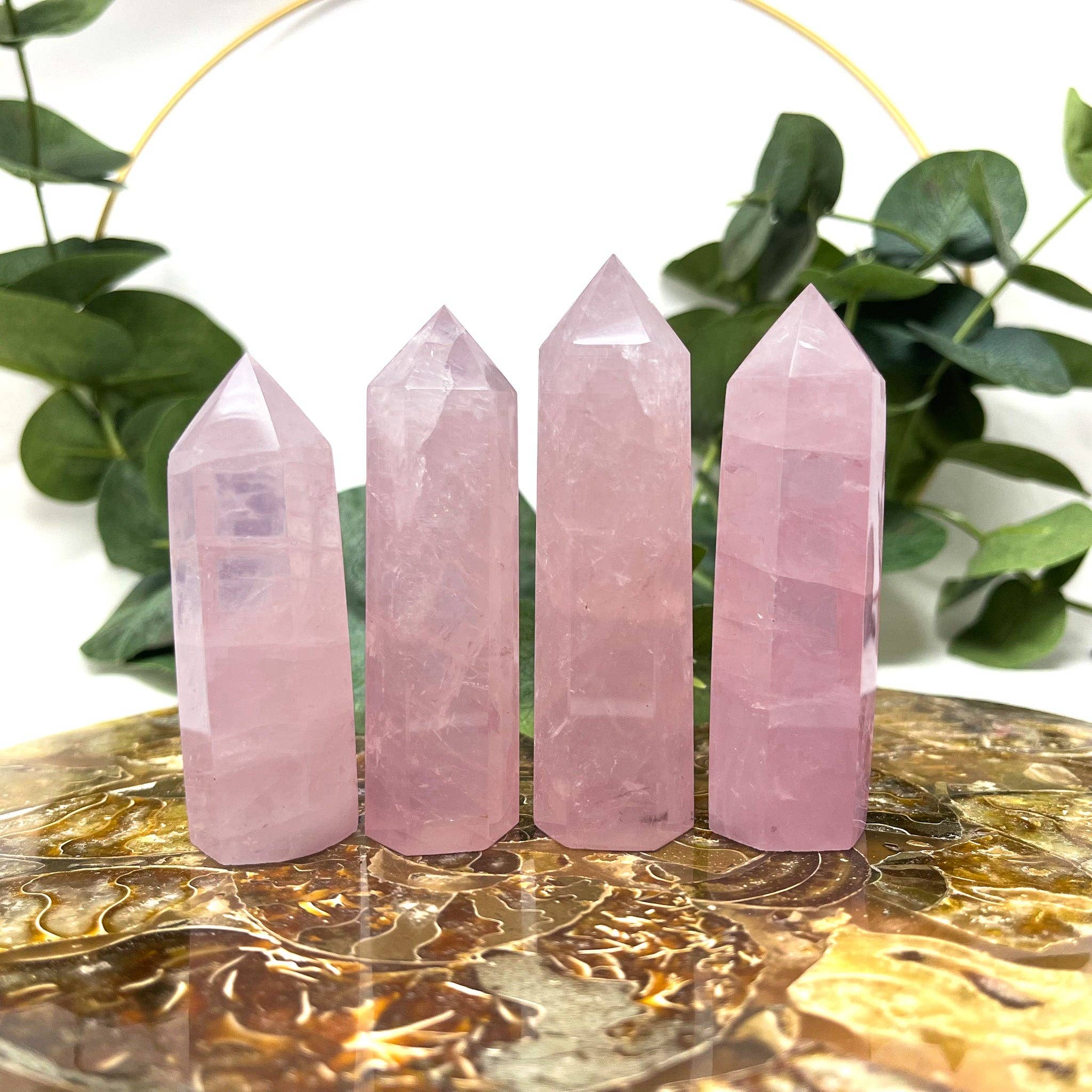 The Crystal Tabby - Wholesale Spiritual Stone/Crystal - Rose Quartz Point0