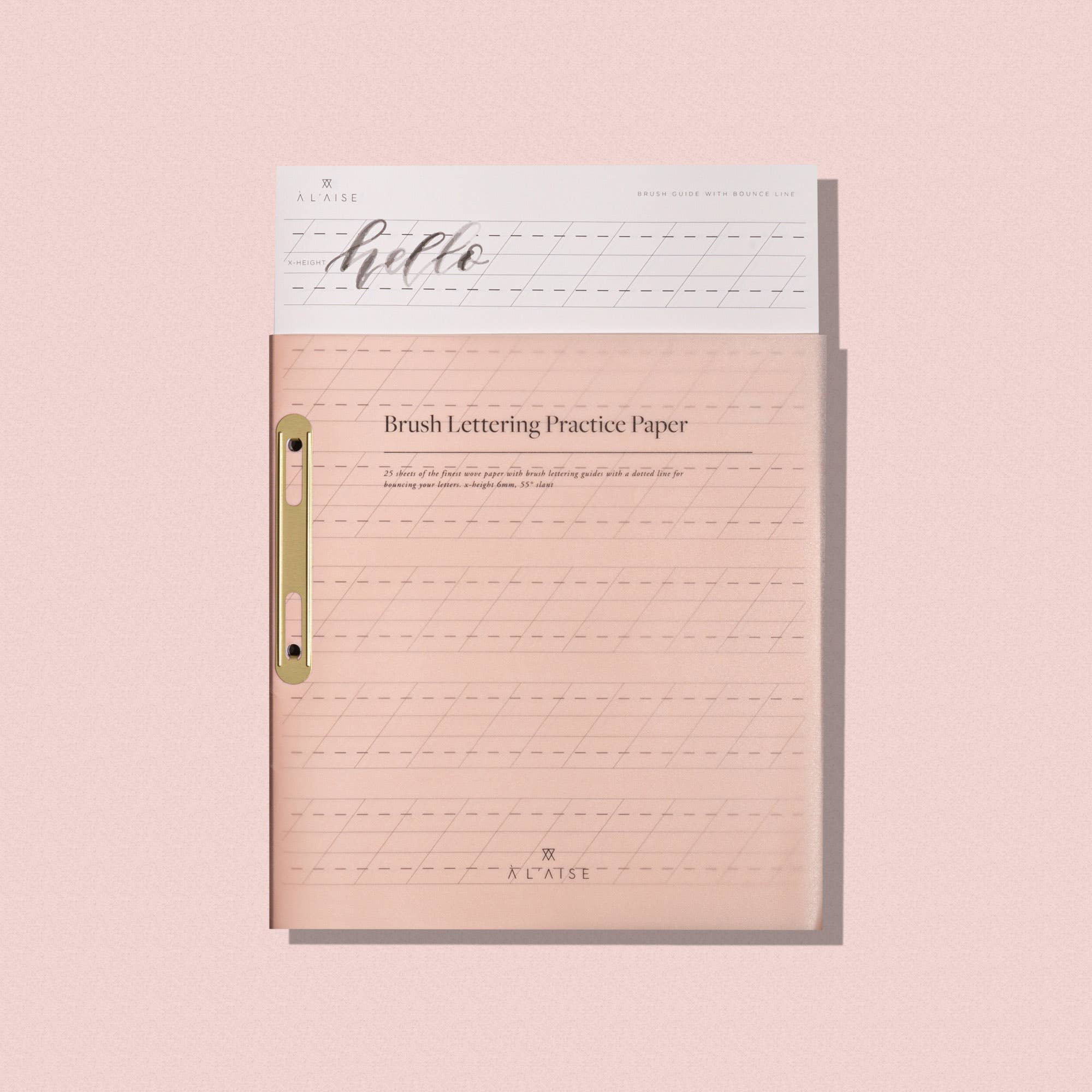 À L'AISE LTD - Venta al por mayor Cuadernos/blocs de dibujo - Papel de práctica con letras de pincel1