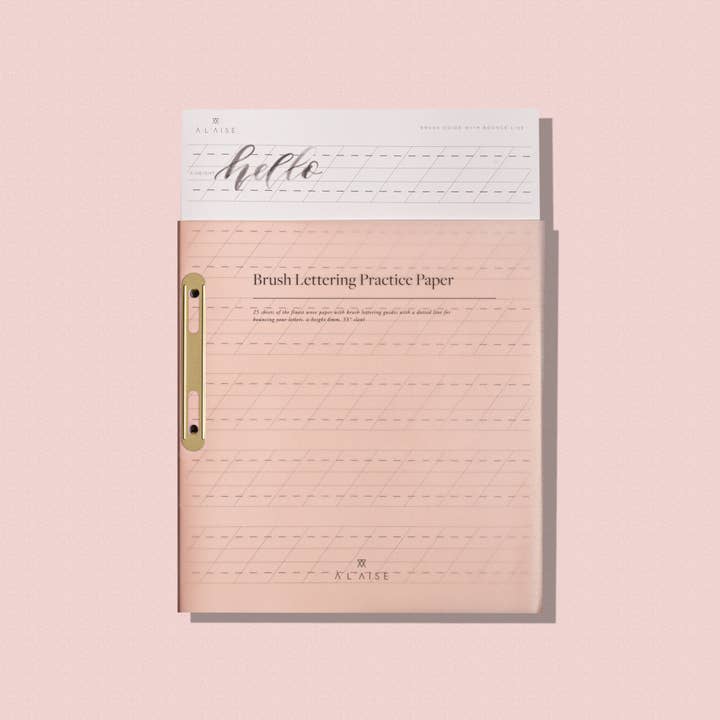 À L'AISE LTD - Wholesale Sketchbook/Sketchpad - Brush Lettering Practice Paper1