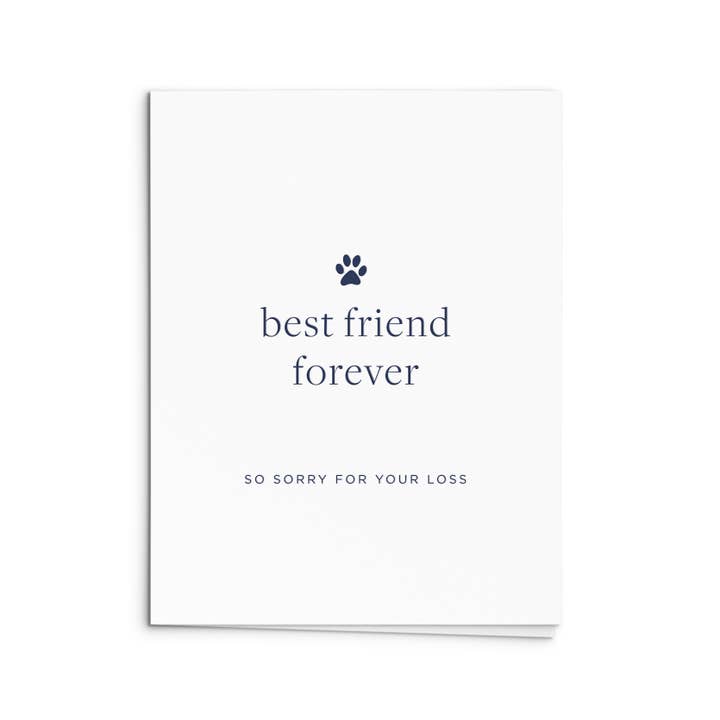 Smitten on Paper - Wholesale Sympathy Card - Best Pet Friend Greeting Card1