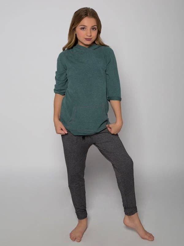 Kathryn Youth Hoodie, Jade for wholesale by Sugar And Bruno