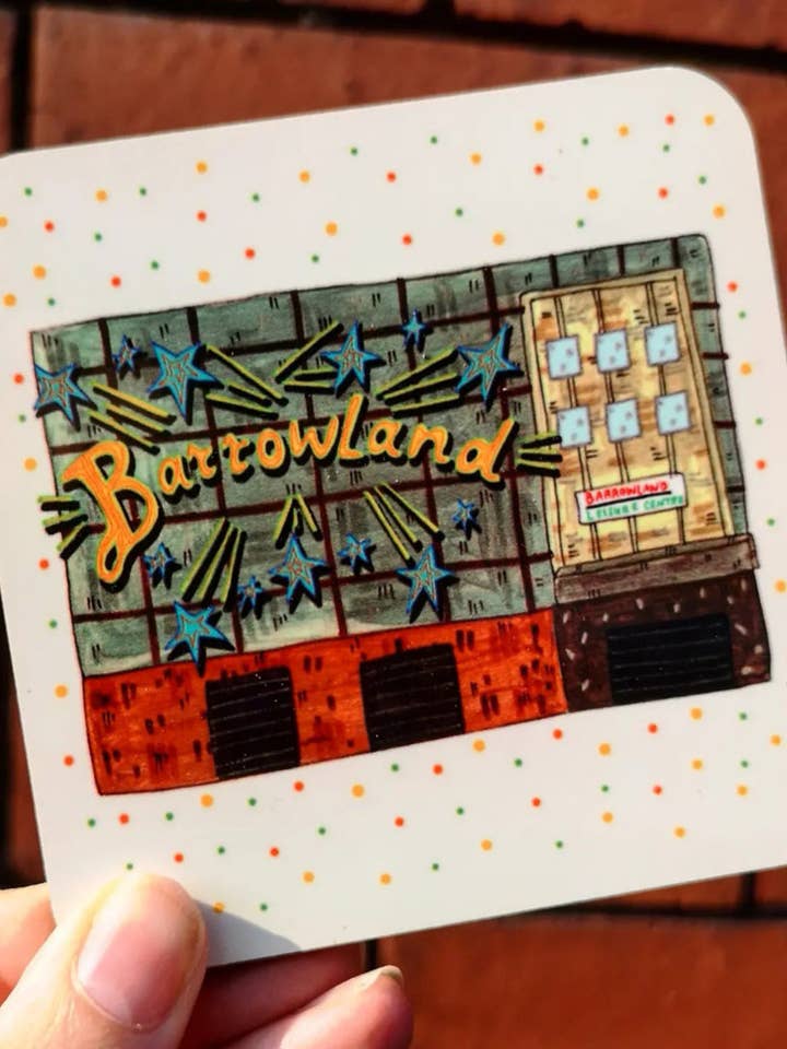 Glasgow Barrowlands Coaster for wholesale by Claire Barclay Draws
