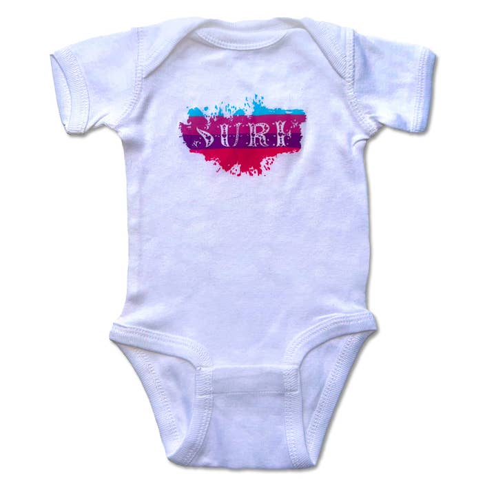 Sol Baby Surf Splash Infant Bodysuit - Baby Girls Summer Bodysuit, Short Sleeve Romper for Newborns, Infants and Babies for wholesale by Sol Baby