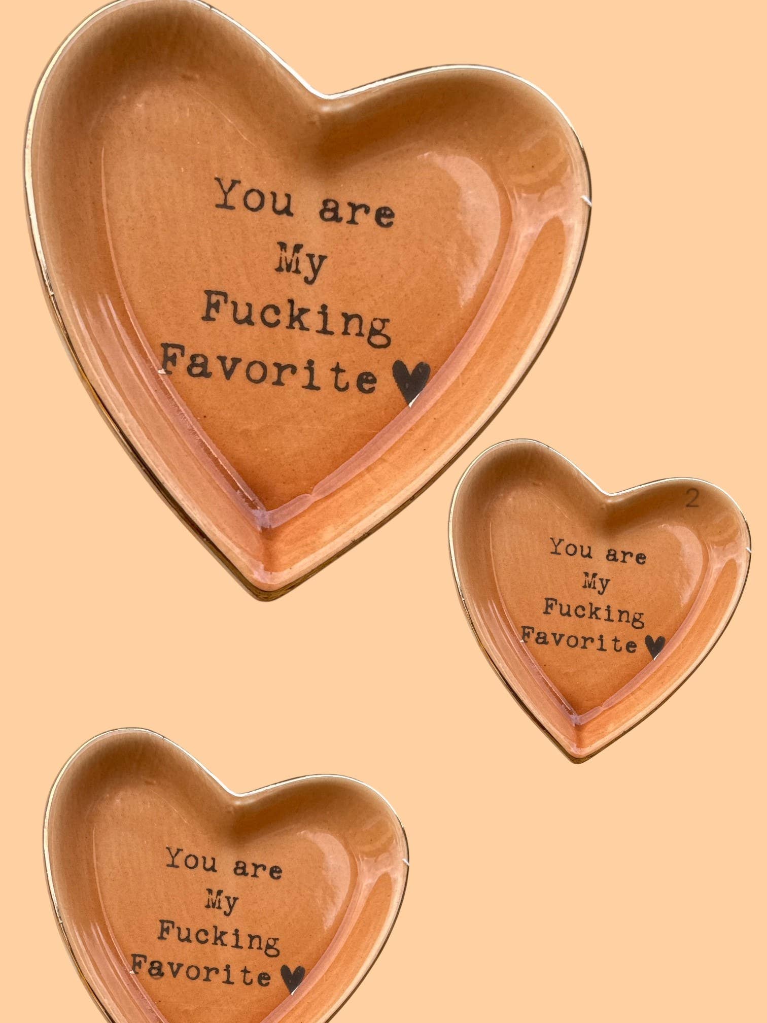 Seren James - Wholesale Jewelry Dish - “You Are My Fucking Favorite” Cuss Word Heart Trinket Dish3