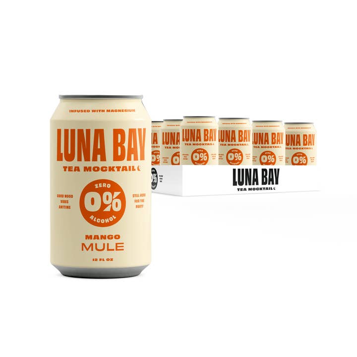 Luna Bay - Wholesale Non-Alcoholic Aperitif/Mocktail - Luna Bay 0% Mango Mule Tea Mocktail 12pk