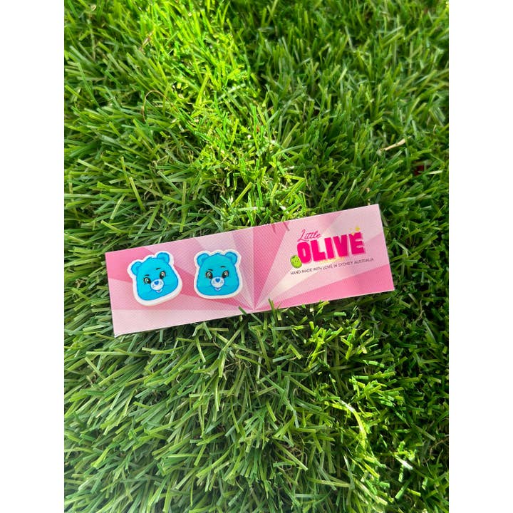 Little Olive Creates - Wholesale Stud/post earrings - Whimsical Care Bear Stud Earrings Selection7