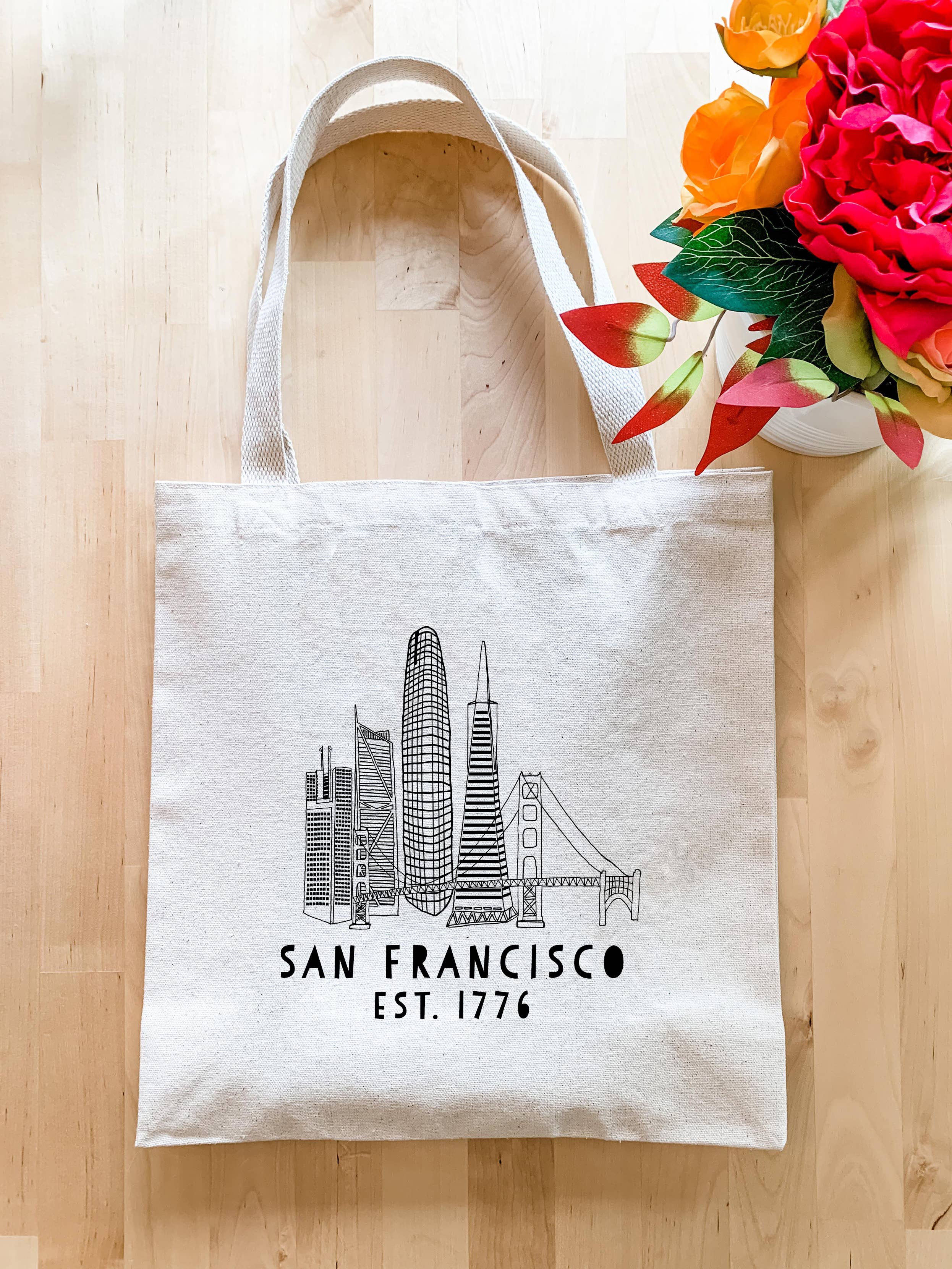 Moonlight Makers - Vendita all'ingrosso Borsa tote - Unisex - San Francisco, CA Skyline - Borse in tela - Cali2