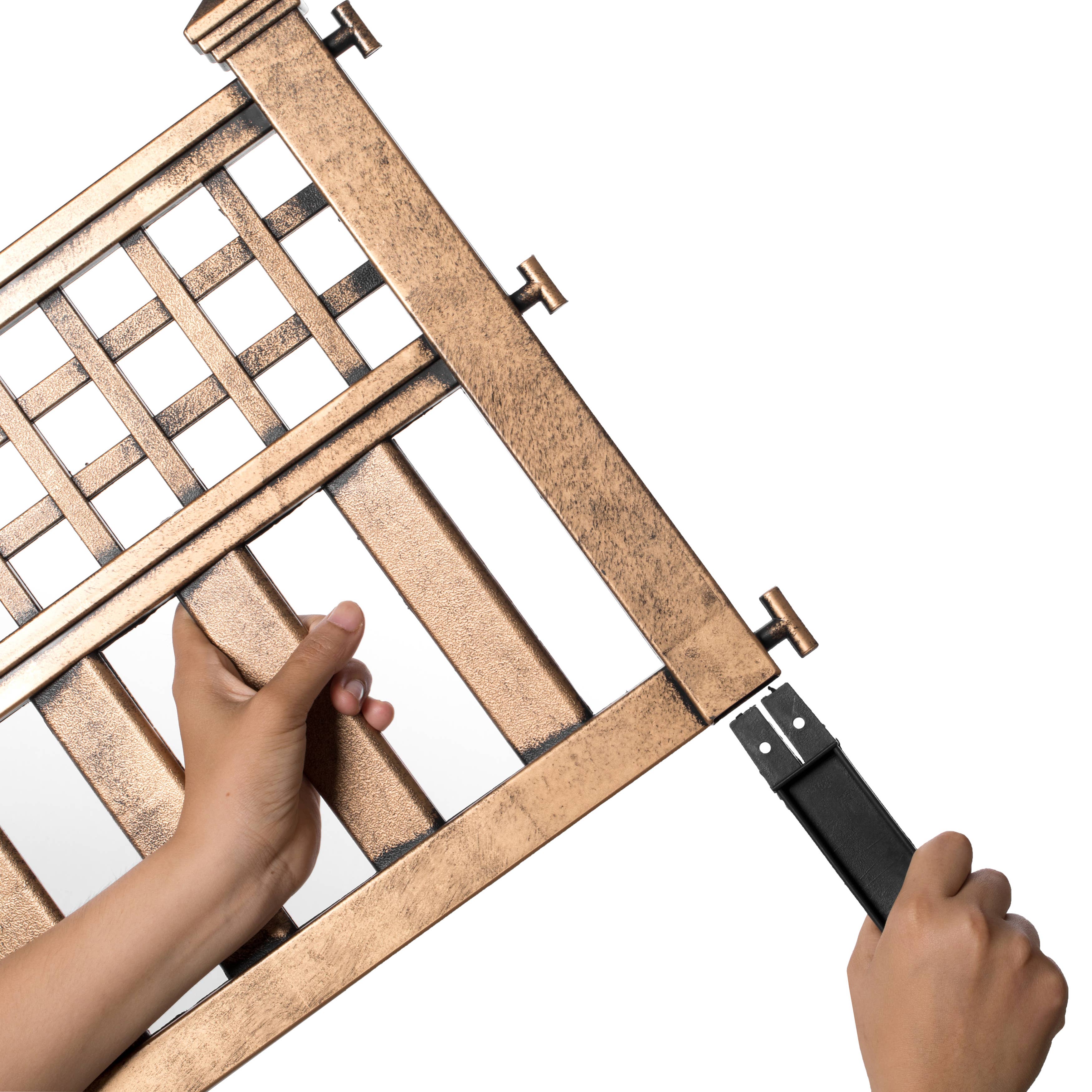 Quickway Imports - Wholesale Outdoor Ornament/Decor - Plastic Outdoor Decor Garden Flower Edger Fence, Border, 47