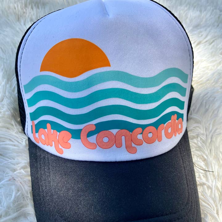 Summer custom lake trucker hats for wholesale by on the Bayou