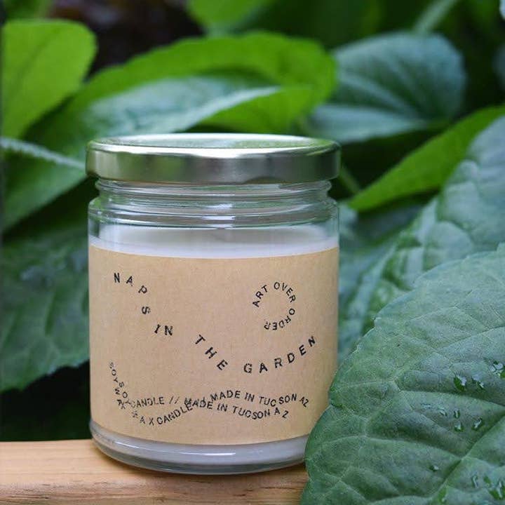 Art Over Order - Wholesale Jar/Filled Candle - Naps in the Garden Candle