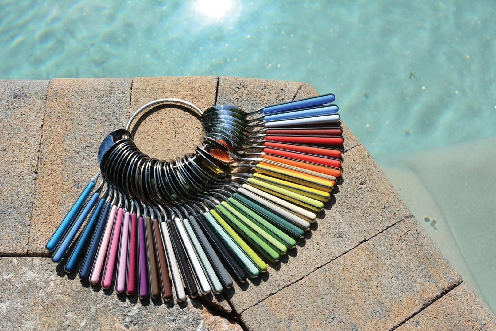 Mepra USA INC - Wholesale Serving Utensil - Salad Set 2 Pcs Fantasia Rosa Pall1