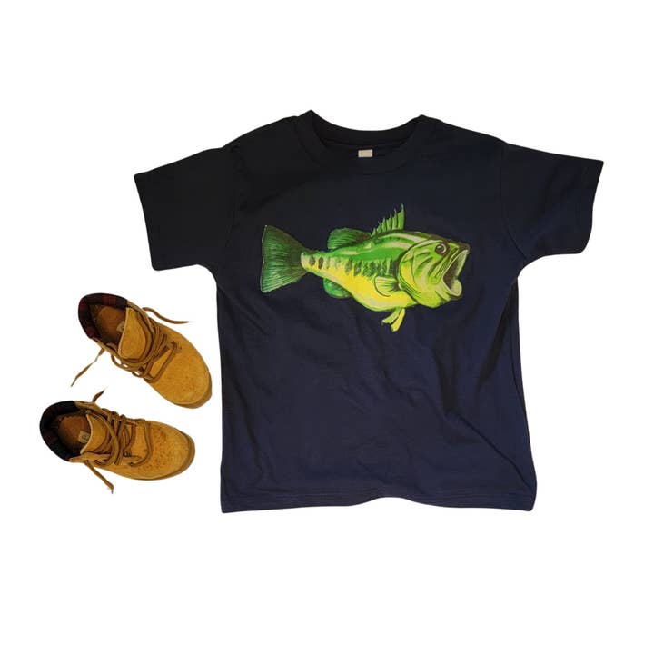 Children's Largemouth Bass Shirt for wholesale by Small Family Clothing
