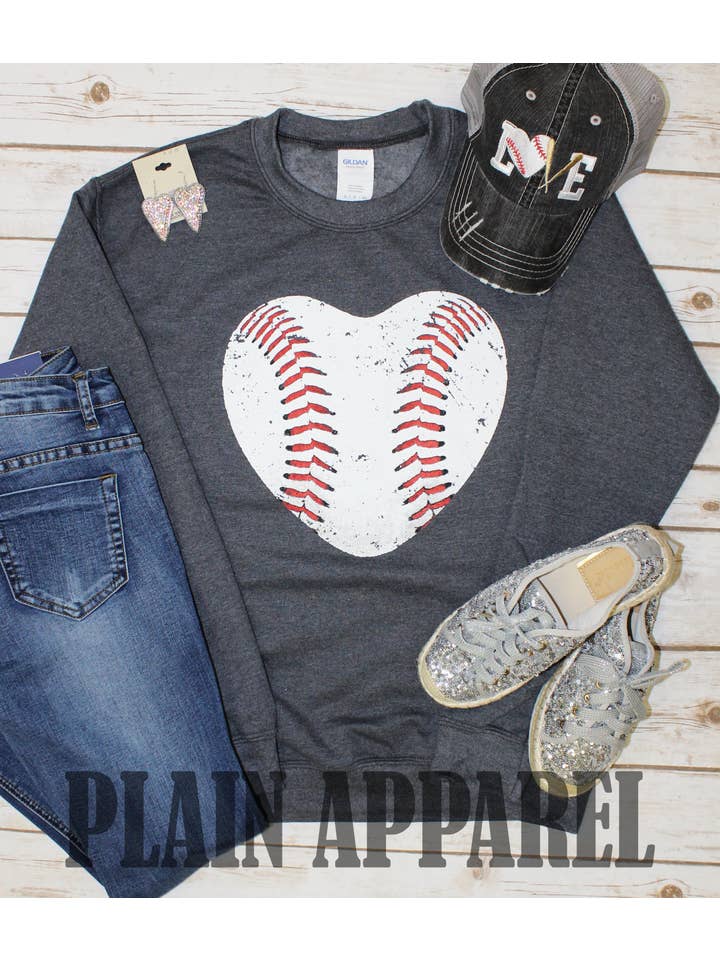 Plain Apparel Tees - Vendita all'ingrosso Felpa stampata - Donna - Felpa Baseball Heart0