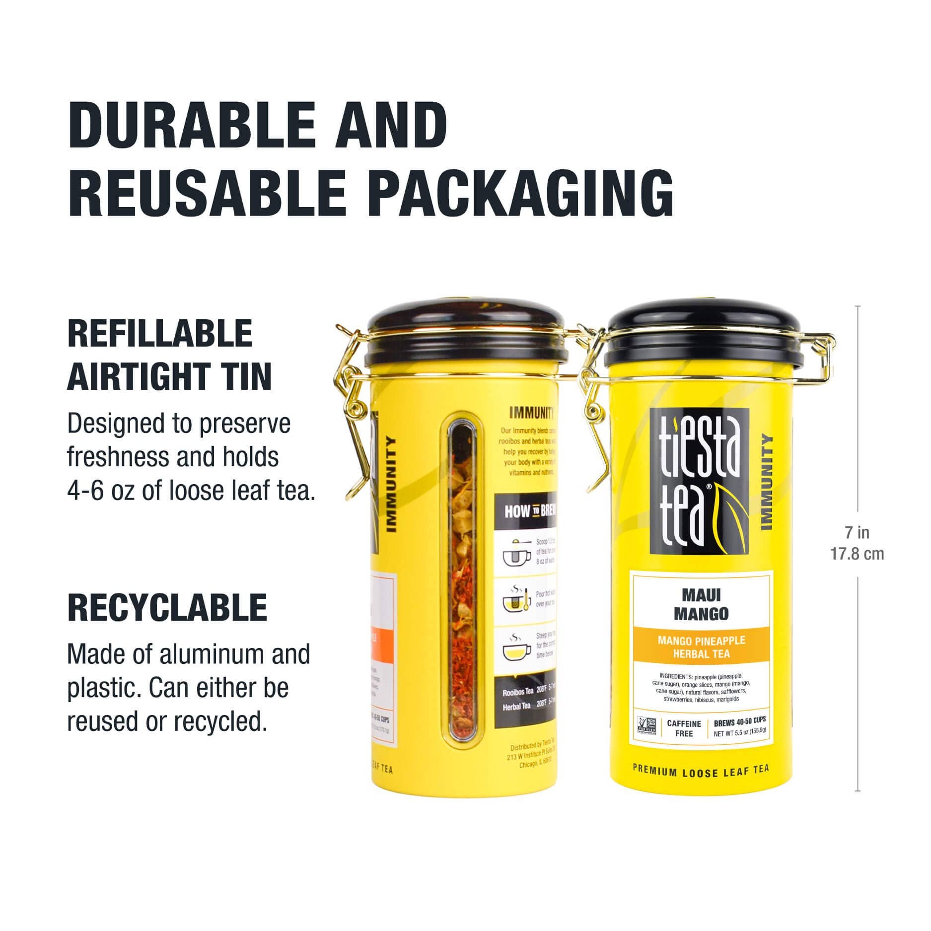 Tiesta Tea Company (loose leaf teas & accessories) - Wholesale Loose Tea - Maui Mango - Mango Pineapple Herbal Tea8