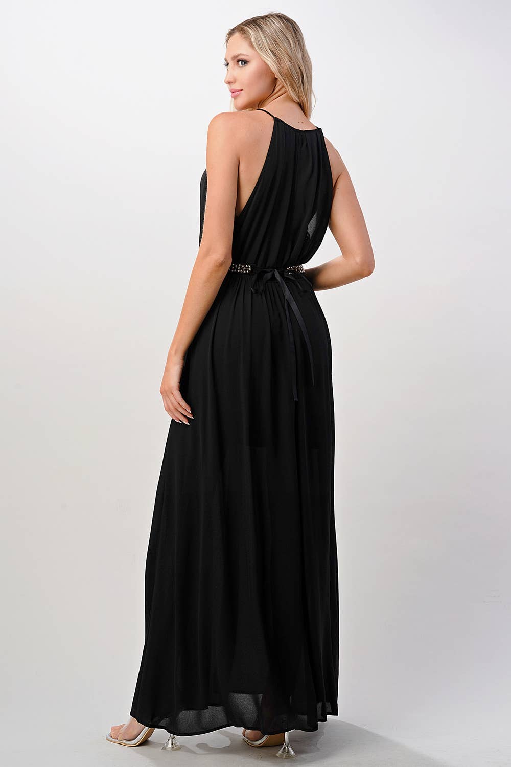 MILEY + MOLLY – wholesale Dress – Women's – Pleated Cami Chiffon Maxi Dress12
