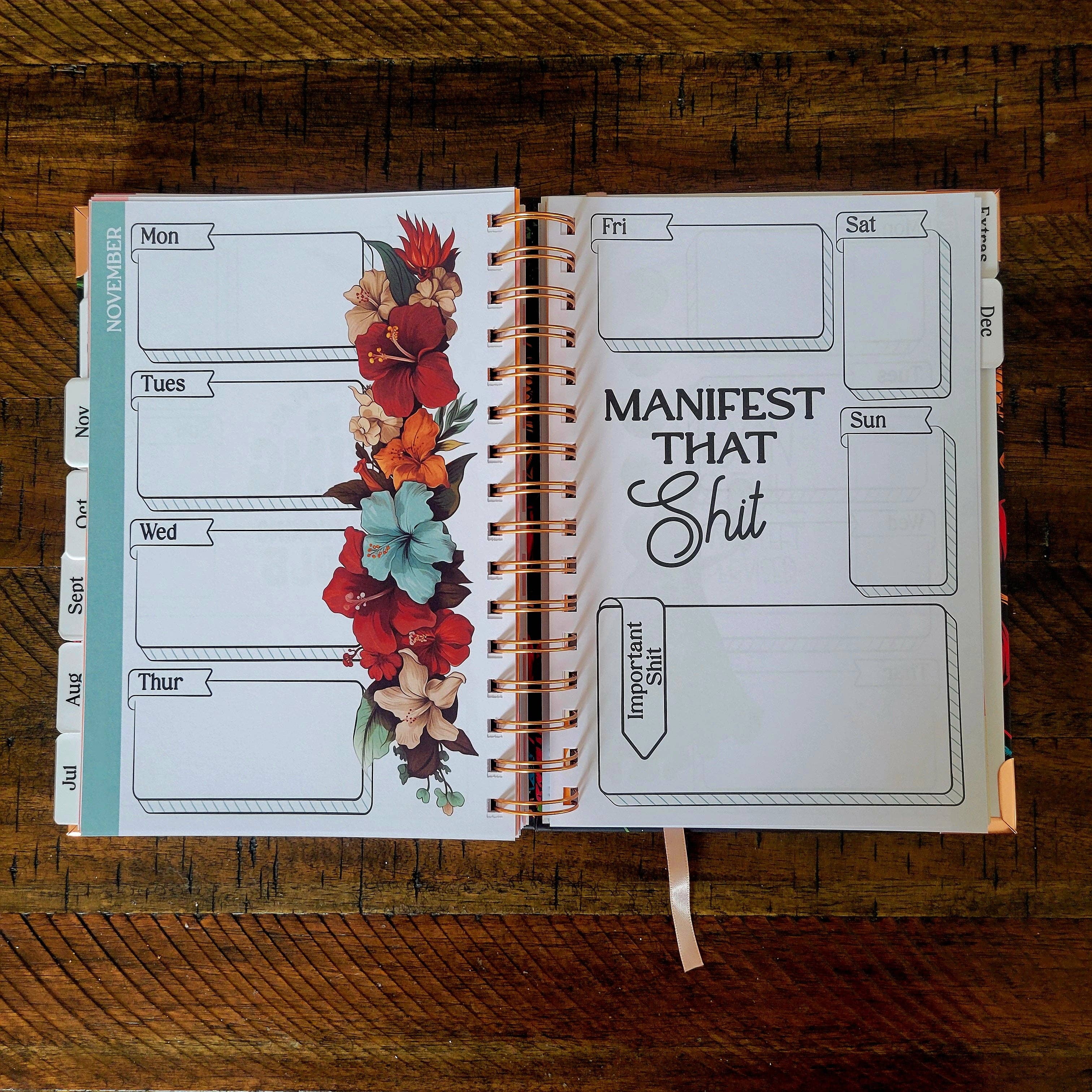 DIYxe - Wholesale Planner - Grijp de verdomde dag Ongedateerde Sweary Planner | Day Planner13